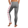 Gray Pink/White-Striped Leggings - Image 2