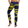 Blue Caution Tape Leggings - Image 2