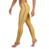 Tan Retro-Striped Leggings