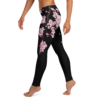 Cherry Blossom Black Leggings