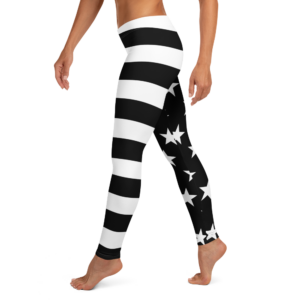 Black Stars & Strips Leggings