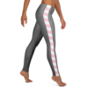 Gray Pink/White-Striped Leggings - Image 4