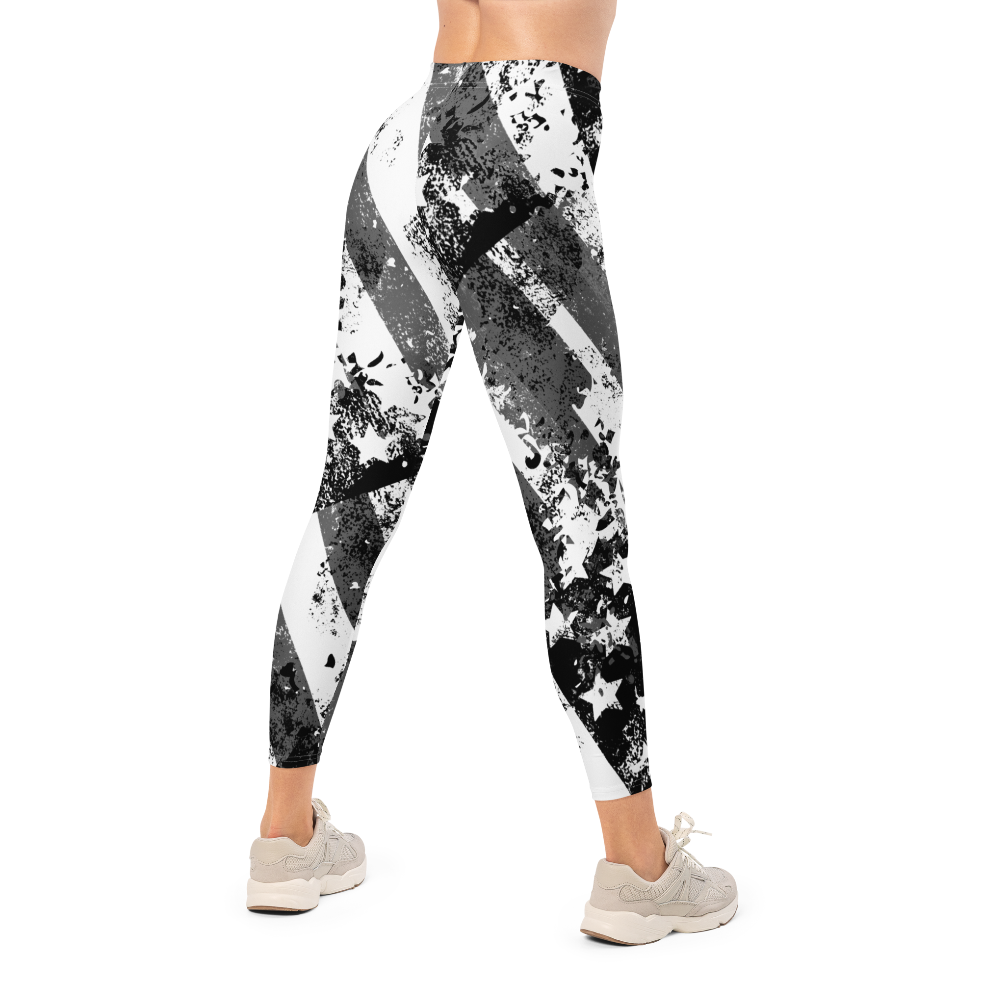 Distressed American Flag Leggings